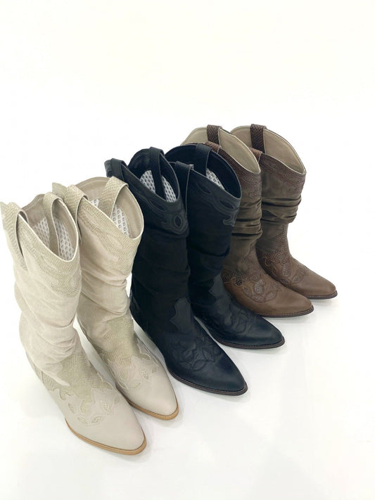 [MIAE] Seasonless ??Bohemian Western Boots