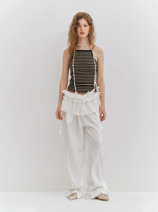 meenderi-ss-25-ruffle-shirring-wide-pants-white