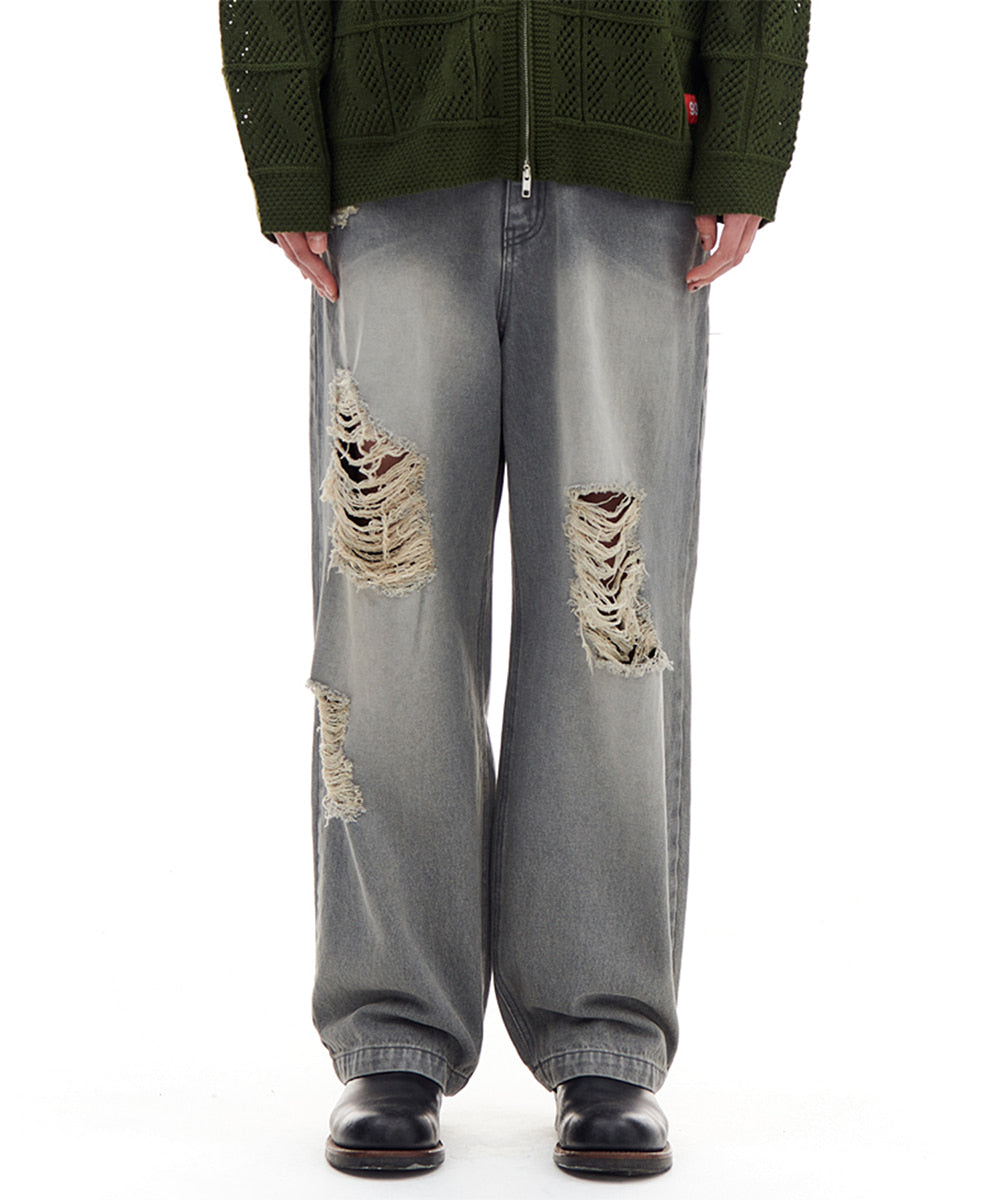 archivebold-ss-24-destroyed-denim-pants-gray