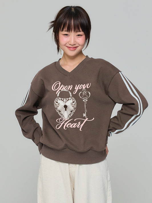 adorebelle-fw-24-open-your-heart-vneck-sweatshirt-brown