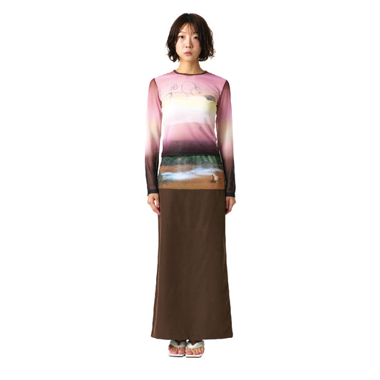 crappyroom-ss-24-meditative-image-maxi-skirt-brown