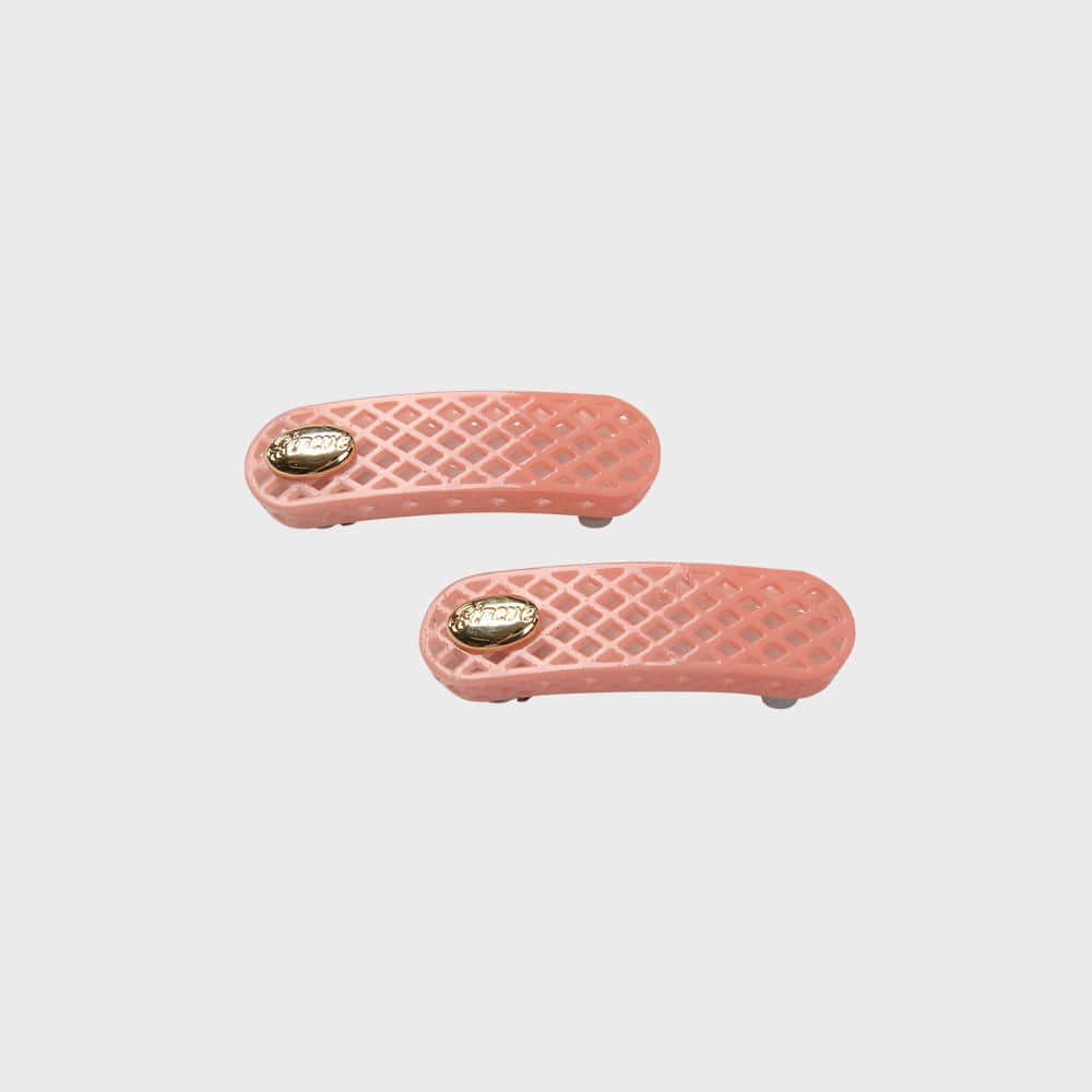 eireve-seasonless-24-waffle-hair-clip-set-peach-fuzz