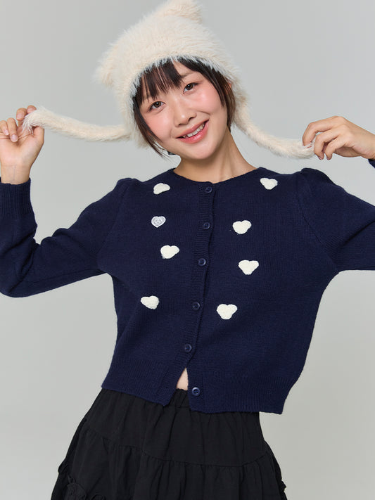 adorebelle-fw-24-wappen-heart-cardigan-navy