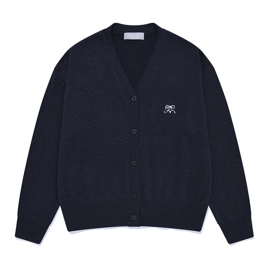 moonfairy-ss-24-mf-classic-vneck-cardigan-navy