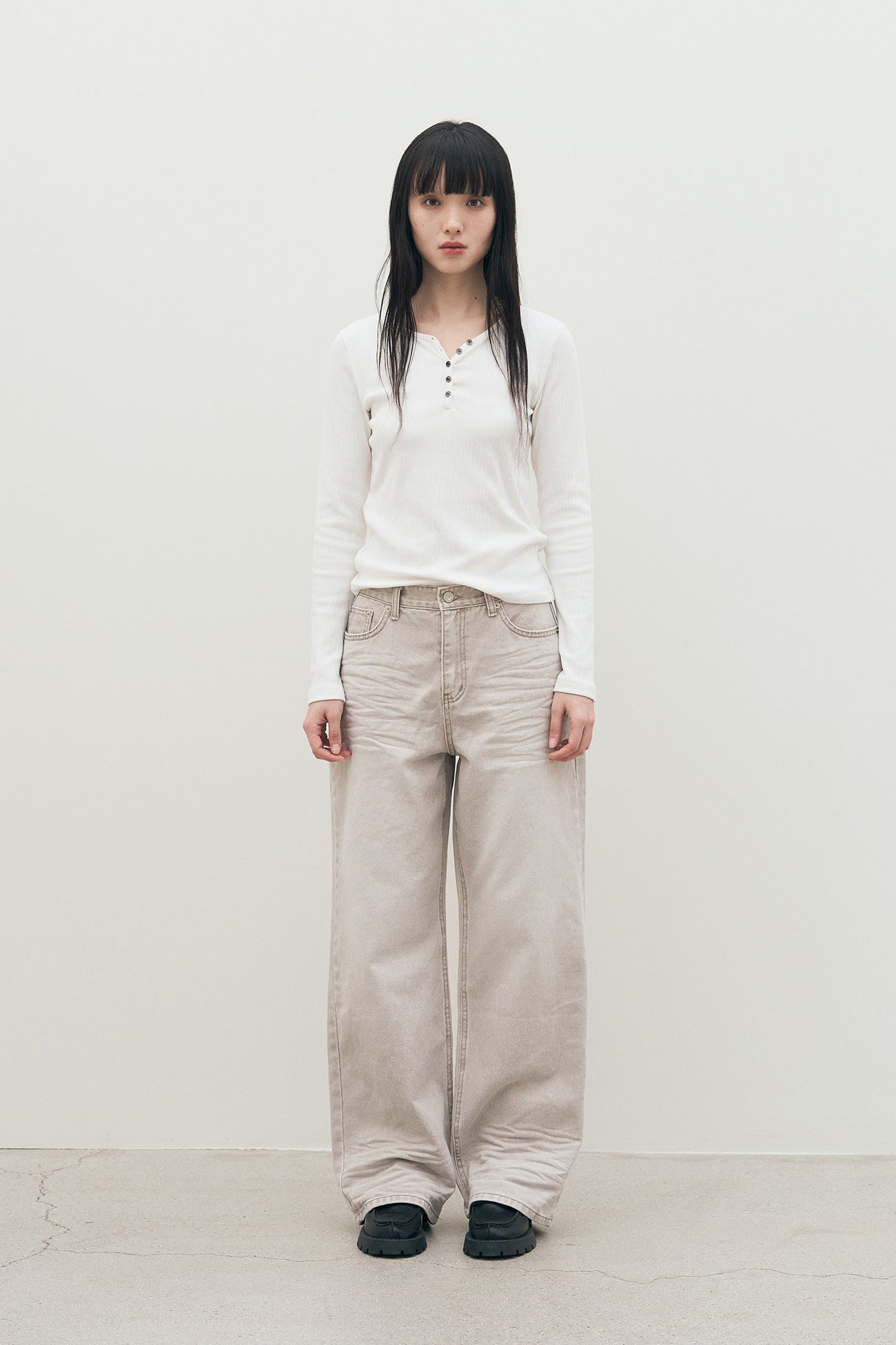 sis-a-ss-25-neutral-semi-wide-denim-pants-/-neutral-beige