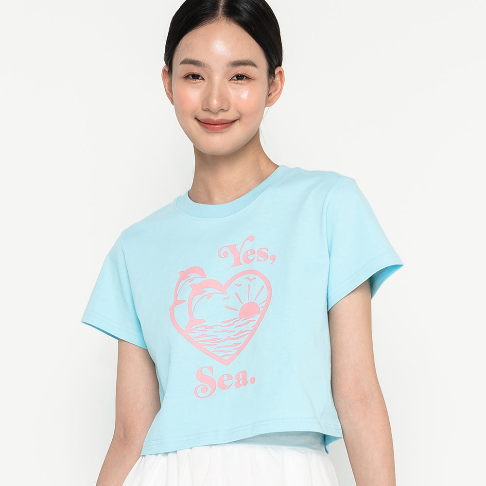 high-school-disco-ss-24-dolphin-graphic-crop-tshirt-sky-blue