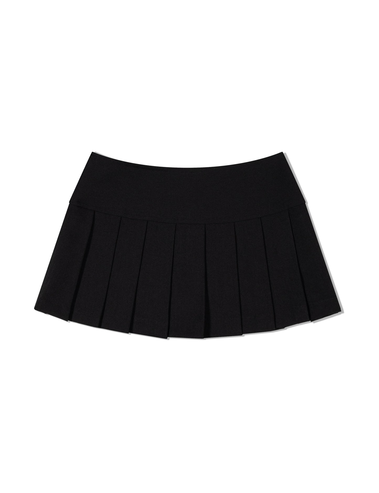 ugly-shadow-ss-25-burton-mini-pleats-skirt(black)