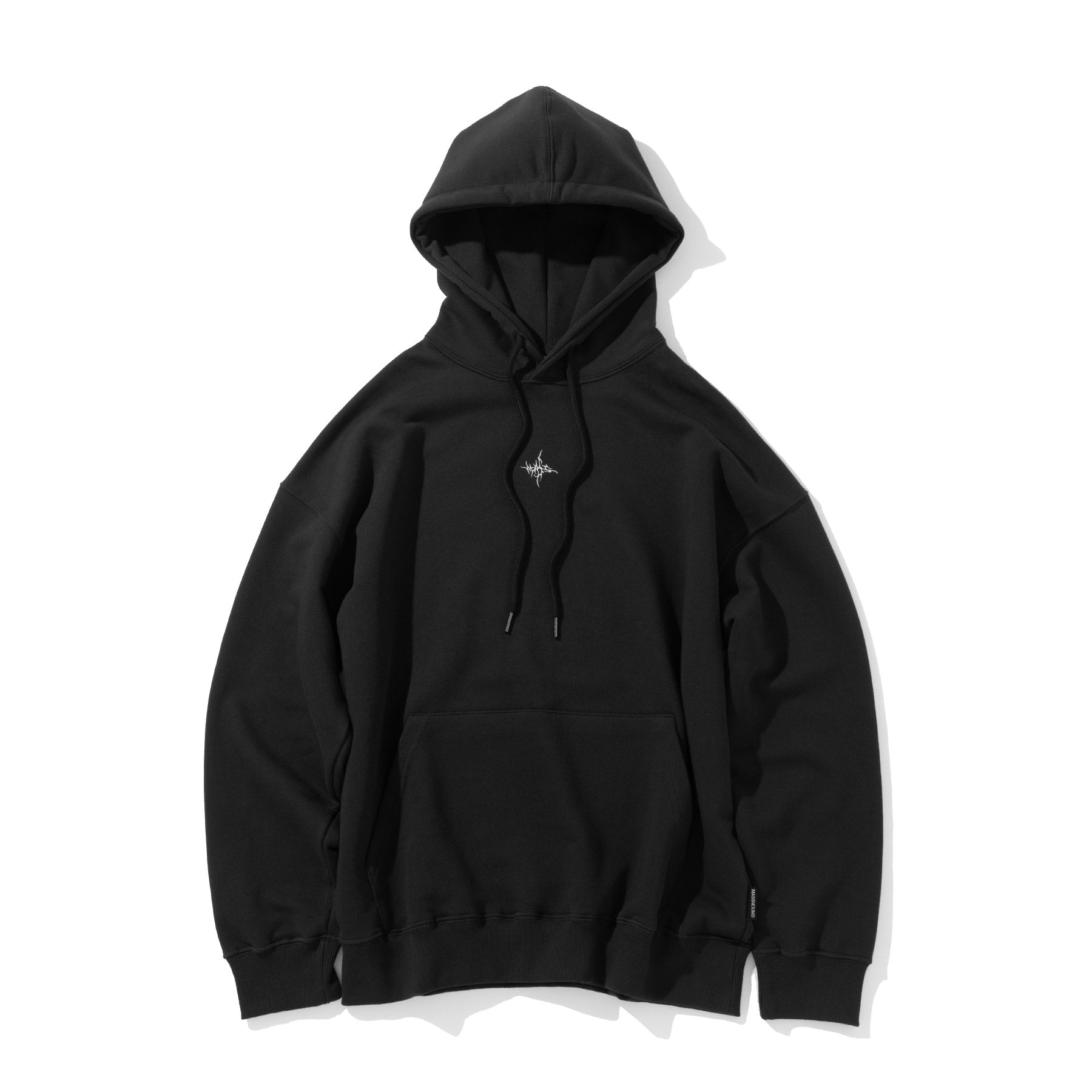 massnoun-ss-25-twig-logo-oversized-hoodie-black