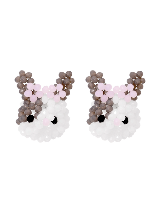 swingset-seasonless-rabbit-beads-earrings-(spotted-gray)