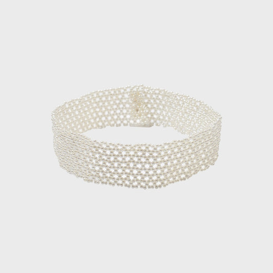 eireve-seasonless-netted-beads-choker-pearl