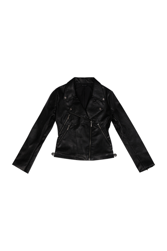 darling-you-are-bad-fw-24-antique-rose-slim-rider-jacket-#leather-black