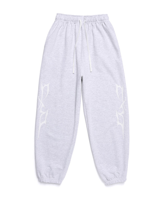 dxoh-fw-24-thunder-logo-pants-white-melange/white