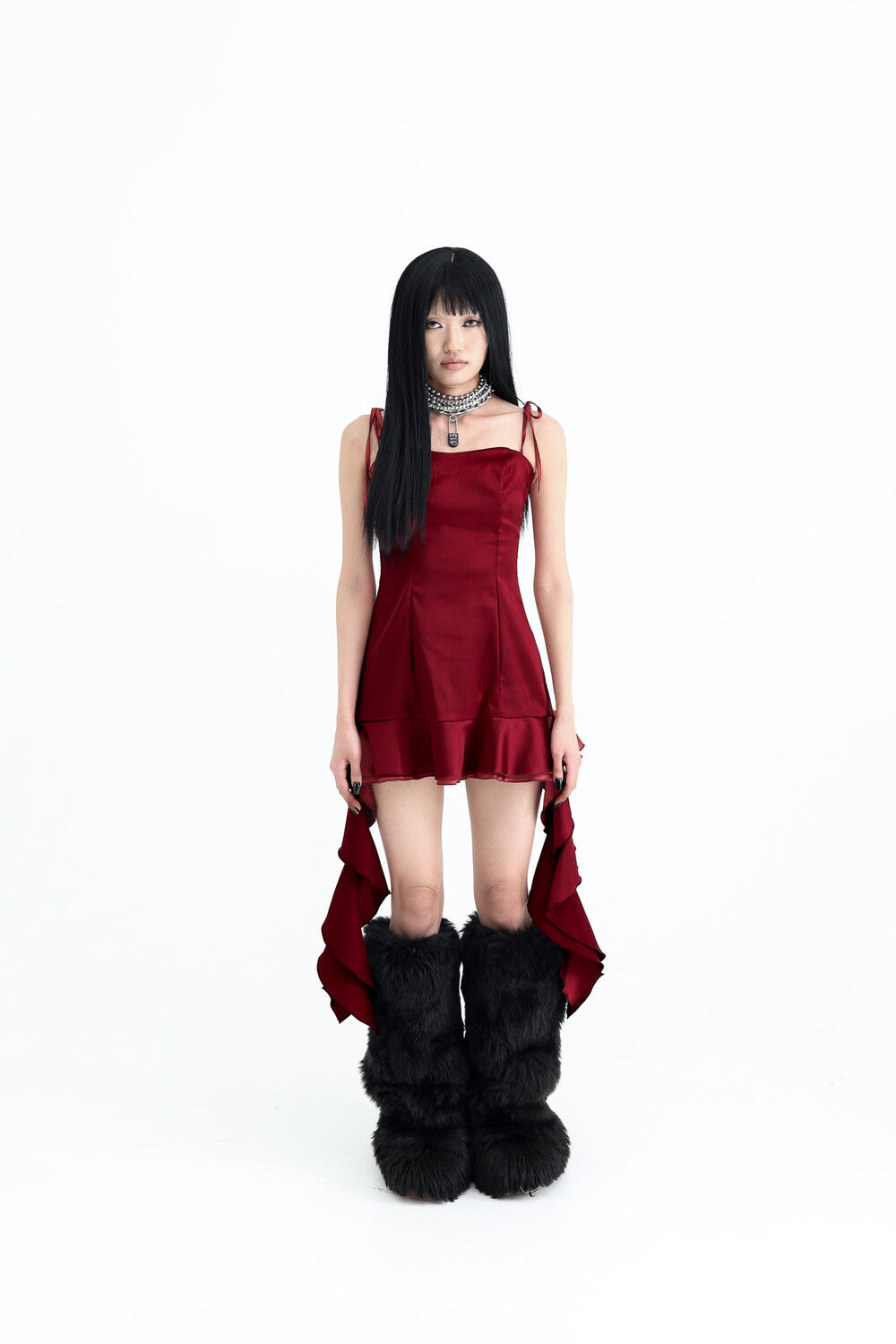 kaiya-ss-25-narcissism-dress-red-/-only-left-3