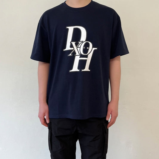 dxoh-ss-22-stack-logo-tshirt-navy