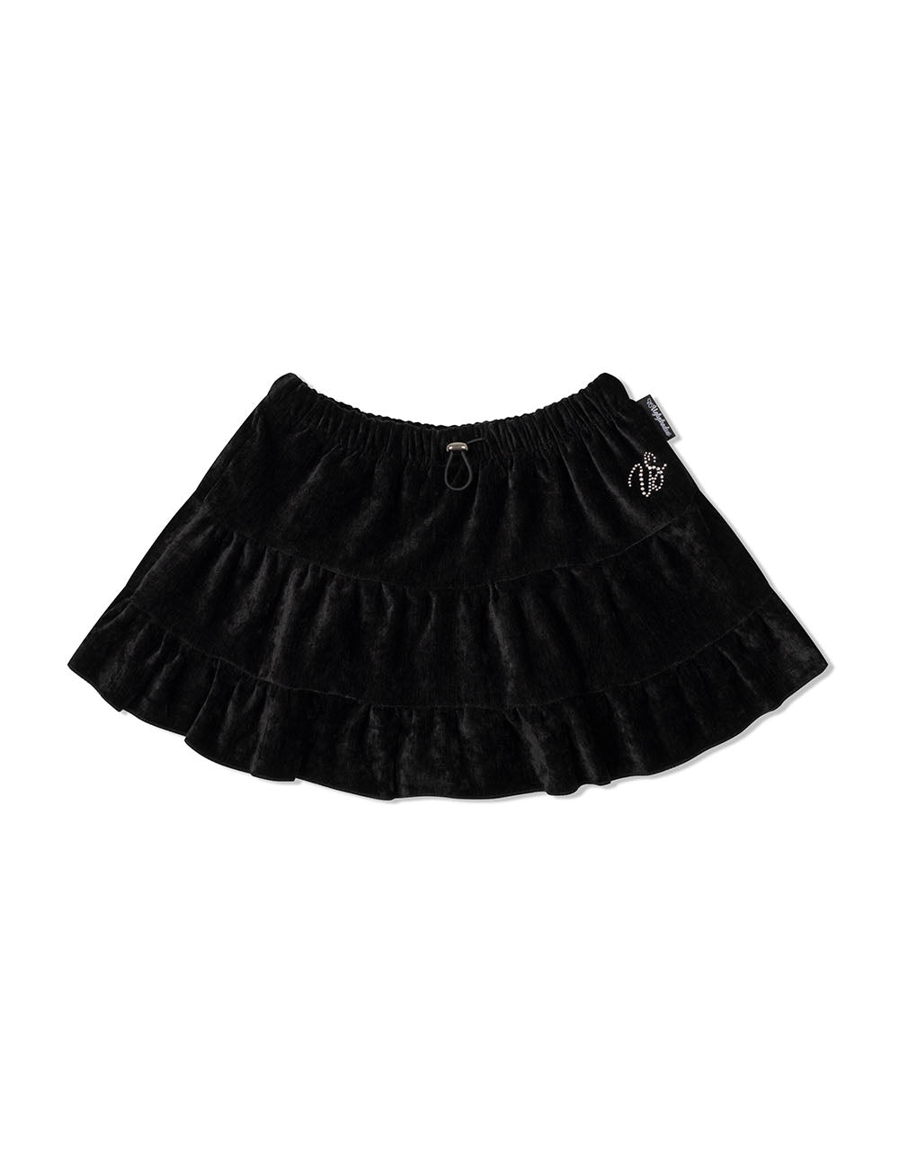 ugly-shadow-winter-23-velvet-cancan-skirtblack