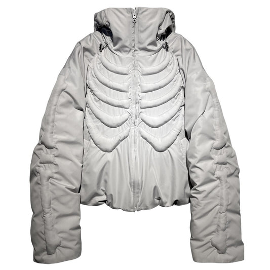 surgery-ss-22-bone-embossing-puffer-jacket-light-grey